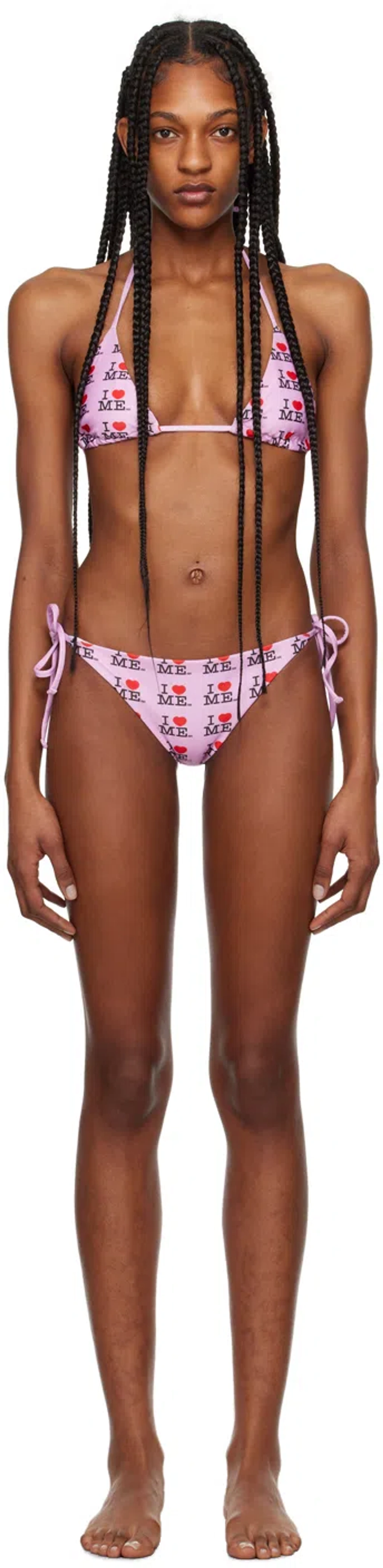 Ashley Williams Pink 'i Heart Me' Bikini | ModeSens