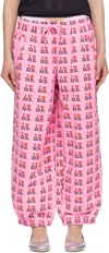 ASHLEY WILLIAMS PINK 'I HEART ME' LOUNGE trousers