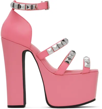 Ashley Williams Pink Studded Iris Heels