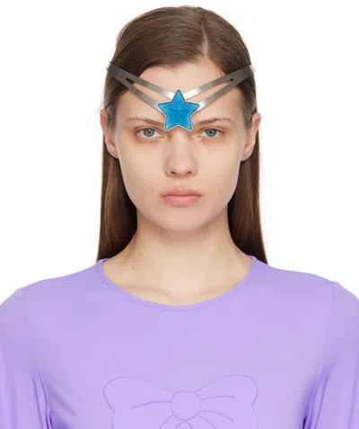 Ashley Williams Silver & Blue Star Headband