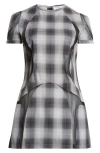 ASHLEY WILLIAMS ASHLEY WILLIAMS PLEATED CHECK MIDI SKIRT