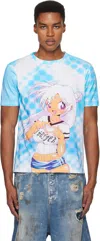 Ashley Williams Ssense Exclusive Blue Manga Danny T-shirt In Blue