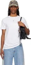 Ashley Williams Ssense Exclusive White Embossed Gun Danny T-shirt In White