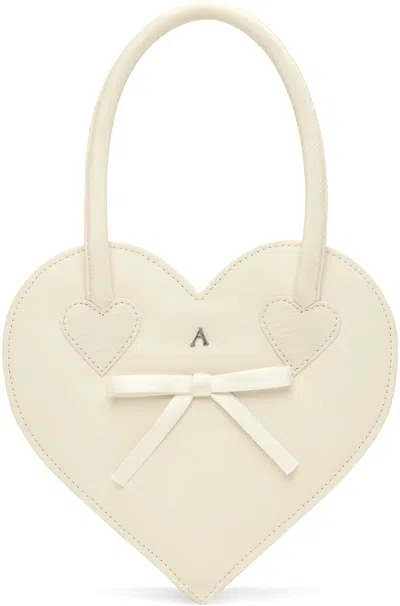 Ashley Williams Ssense Exclusive White Heart Bag