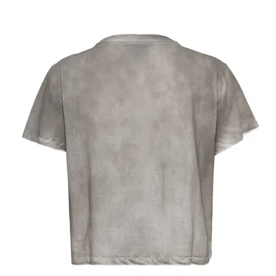 Ashley Williams Washed Grey Cropped T-shirt