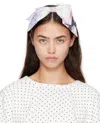 Ashley Williams White Bow Headband In Multi