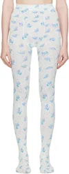 Ashley Williams White Bunny Tights