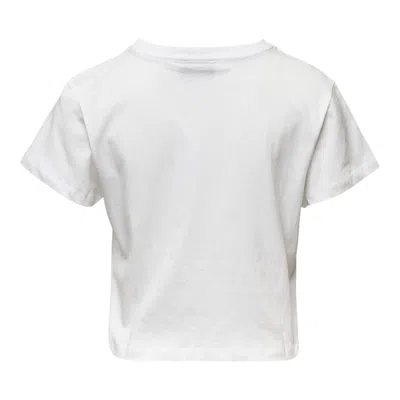 Ashley Williams White Cropped T-shirt