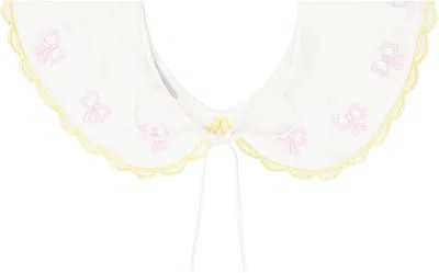 Ashley Williams White Embroidered Collar