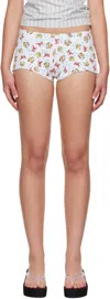 Ashley Williams White Serena Shorts In Multi