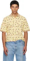 Ashley Williams Yellow Printed Polo In Yellow