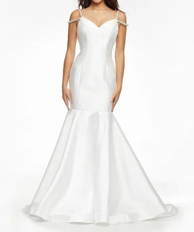 Ashleylauren Mermaid Prom Dress In Ivory In White