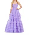 Ashleylauren Tulle Prom Dress In Lilac In Purple