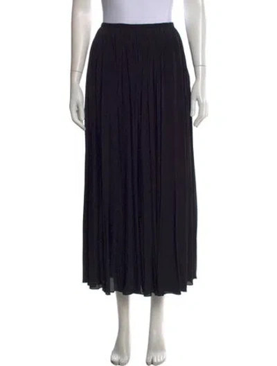 Pre-owned Ashlyn Acetate Long Skirt W/ Tags In Black
