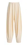 Ashlyn Blaine Paneled Fleece Pants In Ivory