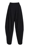 Ashlyn Blaine Wide-leg Wool Long In Black