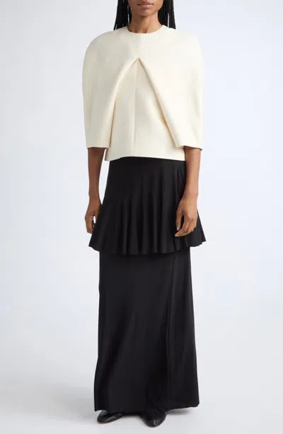 Ashlyn Blythe Wool And Silk Blouse In Ivory