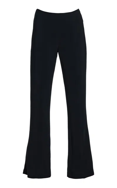 Ashlyn Cade Kick Flare Tailored Pants In Black