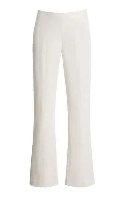 Ashlyn Cade Kick Flare Tailored Pants In White