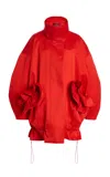 Ashlyn Chandra Cotton Coat In Red