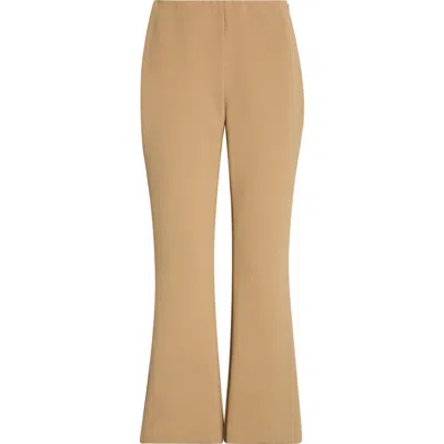 Ashlyn Cody Kick Flare Pants In Brown