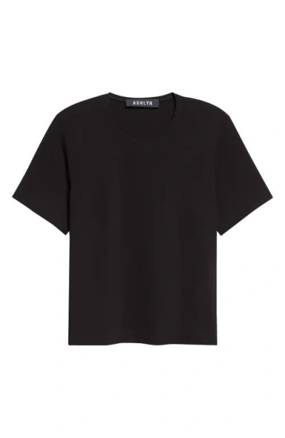 Ashlyn Dondi Half Sleeve T-shirt In Black