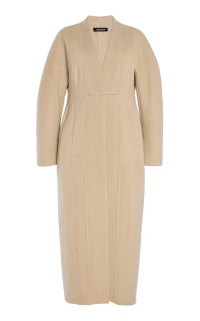 Ashlyn Elia Cashmere Coat In Nude