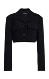 Ashlyn Elizabeth Cropped Jacket In Black