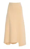 Ashlyn Felix Wool-knit Midi Skirt In Ivory