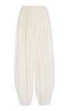Ashlyn Gabriel Gathered Pants In White