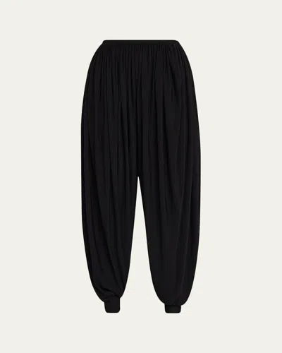 Ashlyn Grayson Gathered Balloon Pants In Black