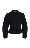 Ashlyn Henry Viscose Knit Cardigan In Black
