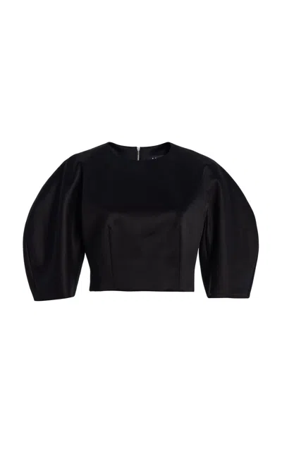 Ashlyn Kaes Cotton Blouse In Black