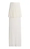 Ashlyn Klein Layered Mini Skirt In White