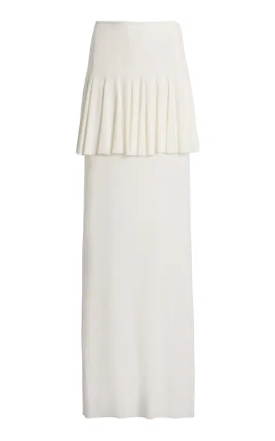 Ashlyn Klein Layered Mini Skirt In White