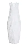 Ashlyn Lena Silk Jacquard Maxi Dress In White