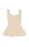 Ashlyn Leon Cotton Cami In Ivory