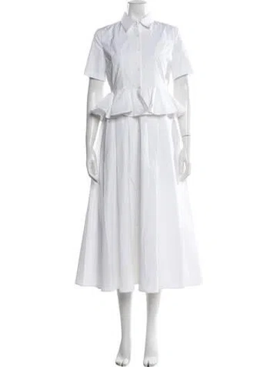 Pre-owned Ashlyn Long Dress W/ Tags In White