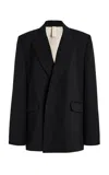 Ashlyn Oversized Wool Jacket In Black