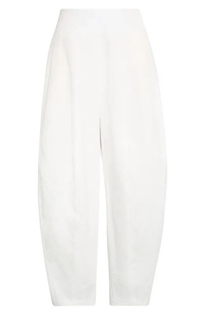 Ashlyn Pallin High Waist Textured Pants In White