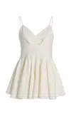 Ashlyn Remi Puzzle Twill Top In Ivory