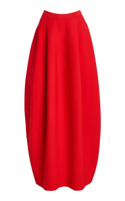 Ashlyn Suzu Maxi Skirt In Red