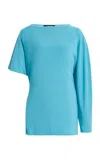 Ashlyn Talia Twist Blouse In Blue