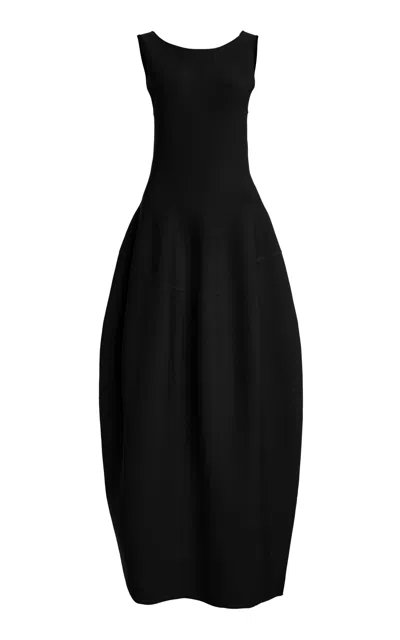 Ashlyn Tama Cape Maxi Dress In Black
