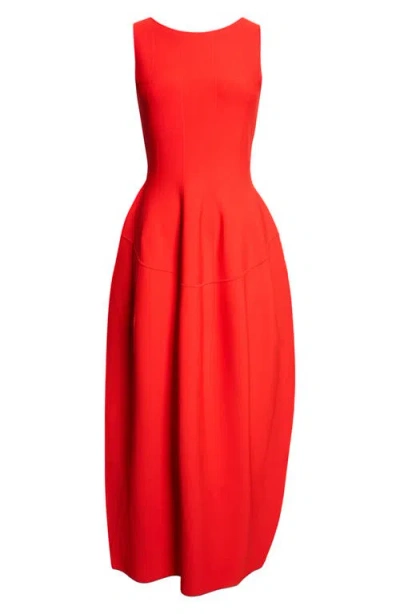 Ashlyn Tama Sleeveless Maxi Sweater Dress In Red