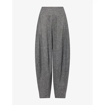Ashlyn Womens Blaine Wool-blend Trousers Multi In Green
