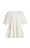 Ashlyn Zephy Cotton-blend Cape Blouse In White