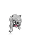 Ashna Mehta 14k White Gold Dog Customized Bag Bijoux