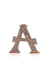 Ashna Mehta 18k Rose Gold Alphabets 'a To Z' Bag Bijoux With Rare Pink Diamonds