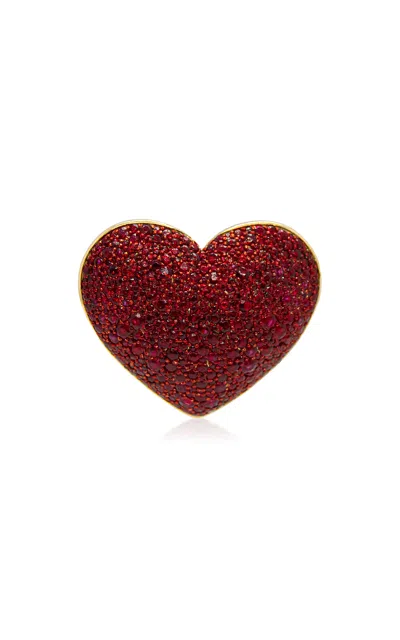 Ashna Mehta 18k Rose Gold  Ruby Heart Customized Bag Bijoux